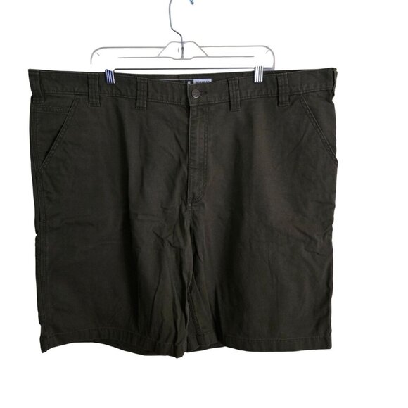 Carhartt Rugged Flex Relaxed Fit Canvas Work Shorts Burnt Olive Size 46 - Picture 2 of 8